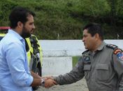 Prefeito Arthur Freitas discute ações de segurança com integrantes do Batalhão de Polícia Militar de Santana do Mundaú