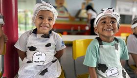 Creche Cria realiza ação educativa na Semana da Alimentação Escolar, na Grota do Cigano