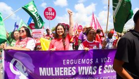 Teca Nelma participa do 32º Grito dos Excluídos e defende soberania nacional