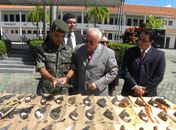 Armas apreendidas são entregues ao Exército e poderão ser reutilizadas