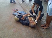 Ambulância passa por lombada eletrônica e mata senhor atropelado