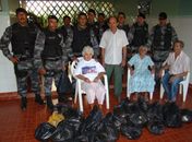 3º Batalhão promove doação de cestas básicas em Arapiraca
