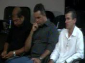 Jadielson Barbosa (ao centro) ao lado de Mendonça e Zé Piaba