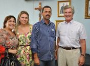Prefeito de Limoeiro recebe visita de Collor e Célia Rocha