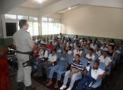 3° Batalhão recebe novos alunos do projeto Pelotão Mirim