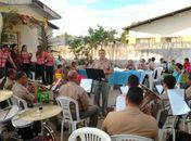Banda de Música do 3° BPM se apresenta na Casa de Passagem