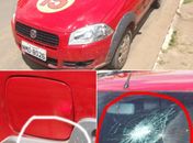 Veículos de coligação política são apedrejados em Pindorama