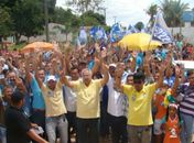 Povoado Capim azulou para receber Rogério Teófilo