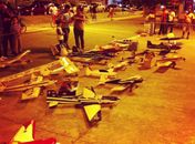 Exposição de aeromodelistas atrai curiosidade do público no parque Ceci Cunha