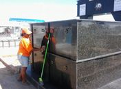 Limpeza dos túmulos