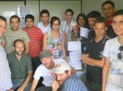 Grupo de estudantes da Uneal que ocuparam a Reitoria
