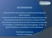 Sindilojas emite nota justificando abertura do comércio no feriado