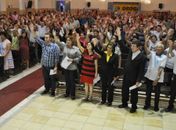Célia e Yale participam da abertura da Festa de Nossa Senhora do Bom Conselho