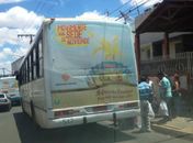 Motoristas solicitam retirada de ponto de ônibus da Rua XV de Novembro