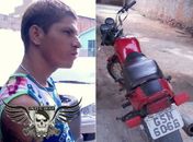 Foragido da justiça é preso ao ser flagrado com motocicleta de chassis adulterado