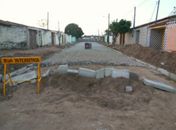 Município intensifica pavimentação no bairro de Baixa Grande