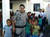 Polícia Militar realiza atividade socioeducativa com crianças do Brisa do Lago