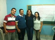 Thiago Nascimento, Zeilton Oliveira, Margarete Barbosa e Zilma Alves - quatro dos cinco conselheiros eleitos