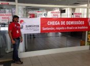 Paralisação de funcionários do Santander em Arapiraca