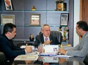 Prefeito Marlan Ferreira busca apoio do senador Benedito de Lira