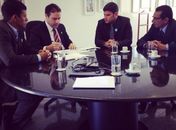 Veridiano em reunião com Jairzinho Lira, Renan Filho e Álvaro Melo