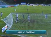 Em campo neutro, ASA perde para o Palmeiras e é eliminado da Copa do Brasil
