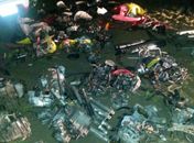 Peças de motocicletas são encontradas enterradas em terreno de Girau do Ponciano