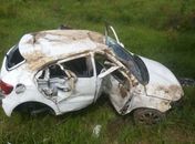 Condutor perde o controle e capota veículo na AL 110 em Coité do Nóia