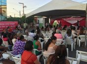 Mulheres participam da campanha Outubro Rosa em Feira Grande