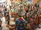 Grupo Guerreiro Treme Terra Canoense se apresenta em Lagoa da Canoa