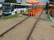 Trilhos de linha férrea se transformam em praça de alimentação no Centro de Arapiraca