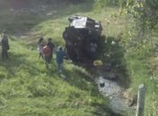 Cobrador de van morre após veículo perder o controle e cair de uma ponte na AL 487