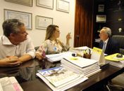 Em Brasília, prefeita eleita Tainá Veiga é recebida pelo senador Benedito de Lira