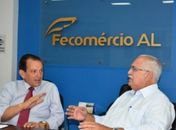Rogério se reúne presidente da Fecomercio e discute investimentos no Centro de Arapiraca