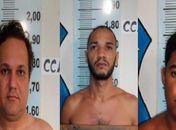 Carlos André Moura e Silva, 41 anos, Alexandre César Romão Júnior, 25 anos, e Bruno Gouveia de Santana, 32 anos