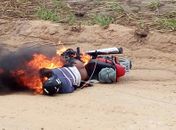 Homem morre eletrocutado após queda de fio de alta tensão em estrada vicinal
