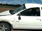 Condutor perde o controle e capota na AL 110 entre Coité e Arapiraca