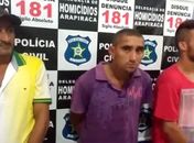 Polícia apresenta mais três acusados de homicídios em Arapiraca