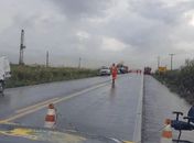 Trecho da BR 101 em São Miguel segue interditado após vazamento de gás