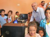 Inauguração de Telecentro garante inclusão digital aos moradores do Olho d’Água dos Cazuzinhas