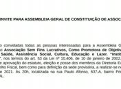 Comissão organizadora de associação convida membros para assembleia nesta quarta (5)