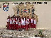 Estudantes conhecem rotina das atividades do 3º BPM em Arapiraca