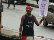 Manifestantes pedem “Fora Temer” em Arapiraca