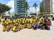 Crianças do Viva Vôlei têm dia de atleta no Circuito Brasileiro