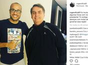 Roger posta foto com Bolsonaro no Instagram e apaga perfil após ofensas