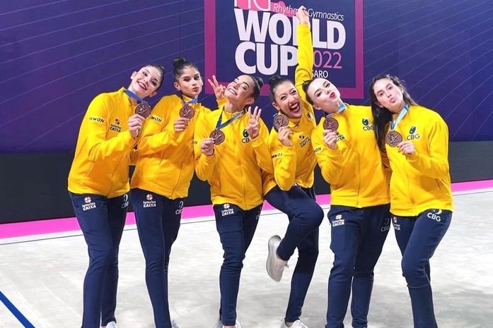 Alagoanas conquistam medalha de bronze na Copa do Mundo de ginástica rítmica