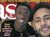 Jornal espanhol se anima com foto de Vinicius Júnior ao lado de Neymar