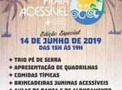 Projeto Praia Acessível ganha edição junina no dia 14
