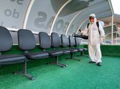 Na semana da retomada, Selaj inicia sanitização do Estádio Rei Pelé