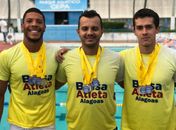 Nadadores Eliantony, Alexandre e Oberdan
